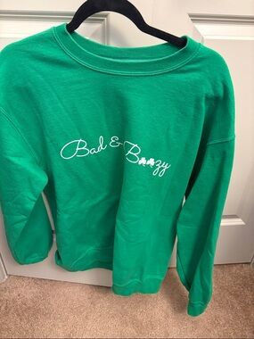 Gildan Emerald Green 'Bad & Boozy' Kids Sweatshirt